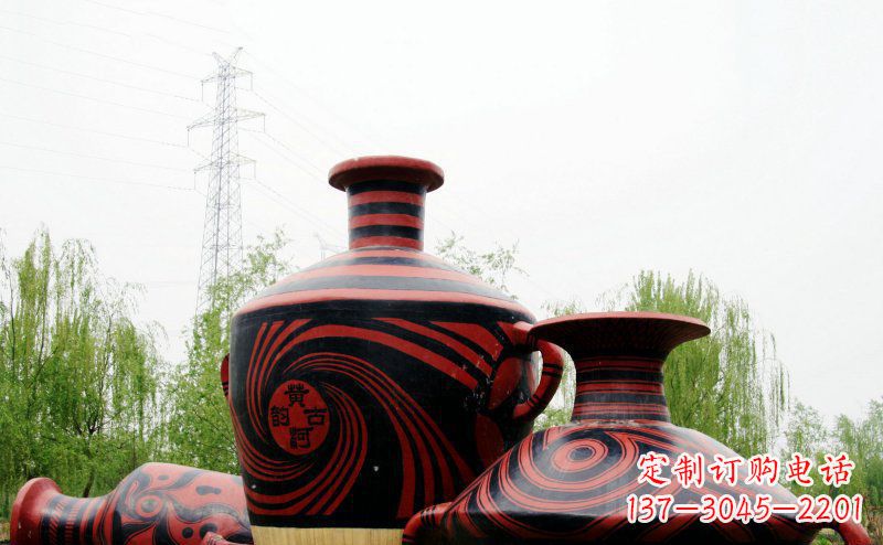 太原不锈钢彩色花盆雕塑