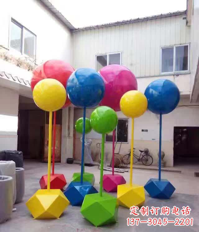 太原不锈钢彩色气球雕塑艺术的绚丽缤纷