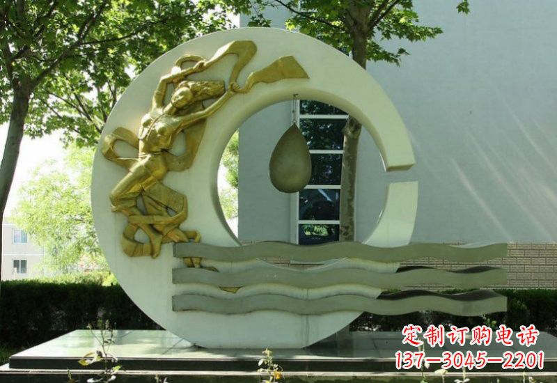 太原不锈钢嫦娥奔月雕塑——传承中华文化