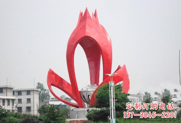太原不锈钢莲蓬雕塑——艺术的缩影