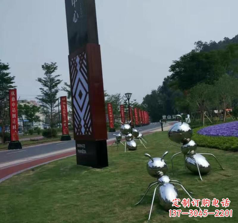 太原不锈钢蚂蚁雕塑精美的艺术精品