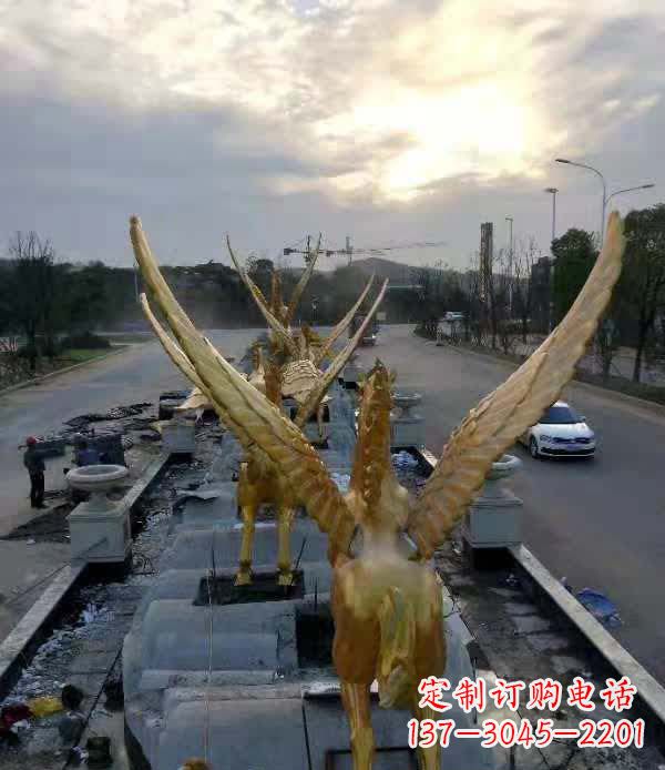 太原不锈钢城市飞龙——雕塑作品精美绝伦