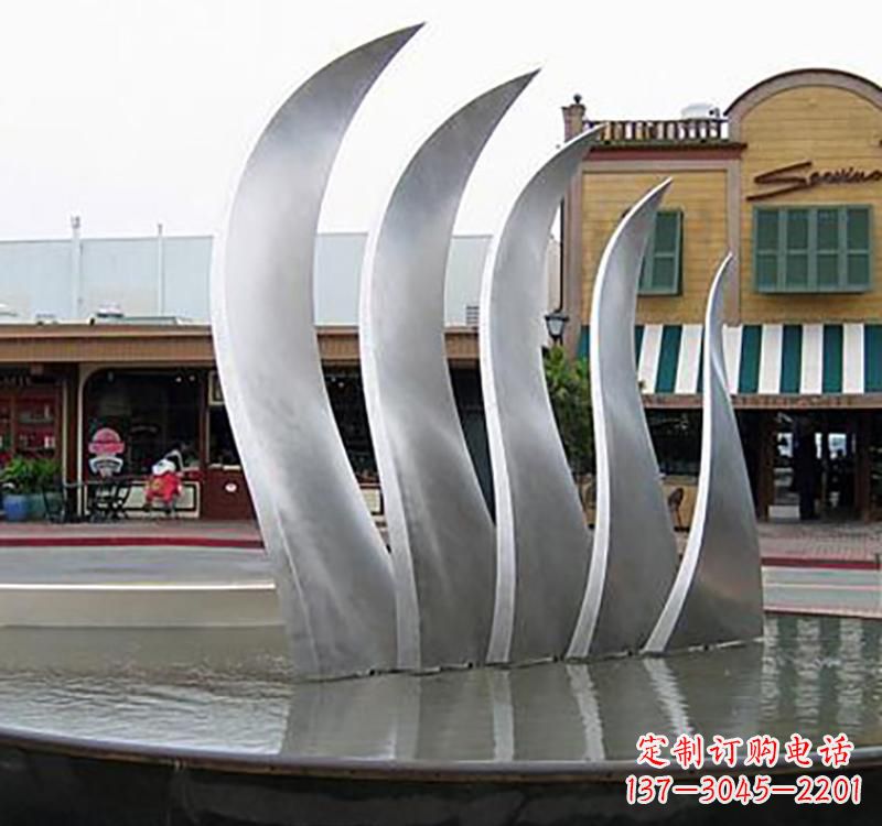 太原不锈钢城市艺术翅膀雕塑羽翼展翔