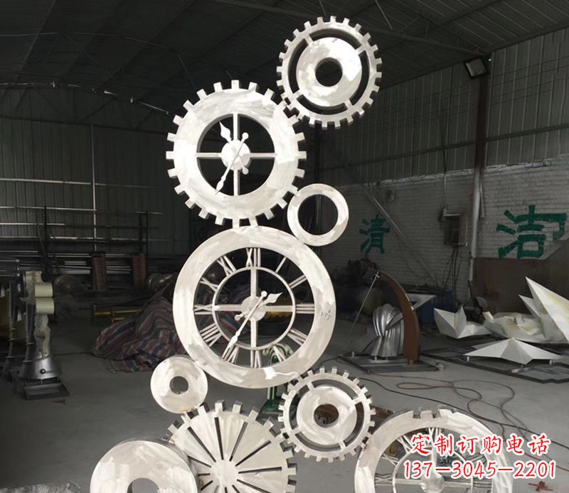 太原不锈钢齿轮雕塑艺术与科技的完美结合