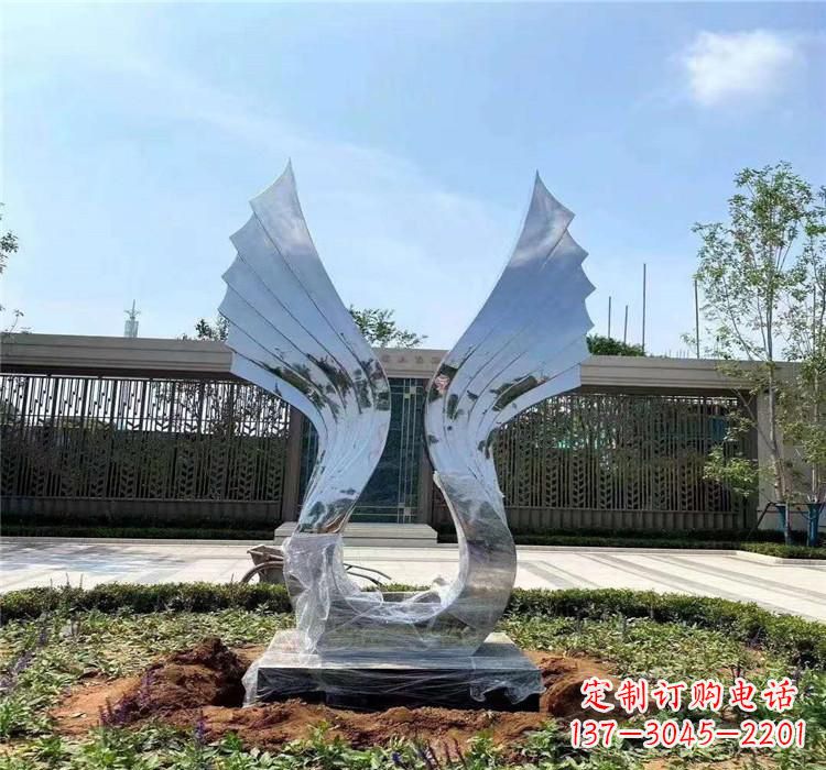 太原精美不锈钢翅膀雕塑