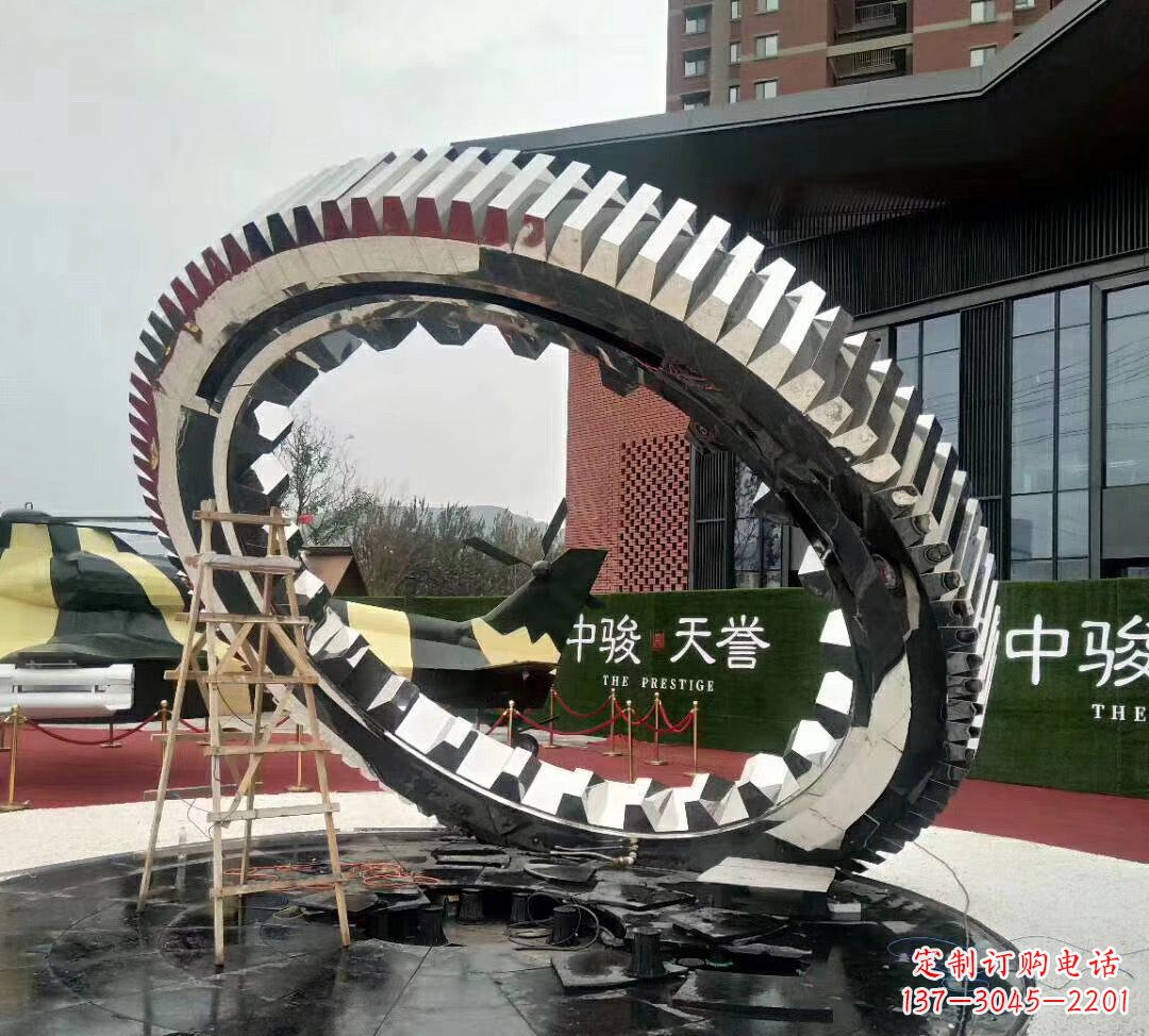 太原不锈钢齿轮雕塑以科技艺术的形式演绎动力
