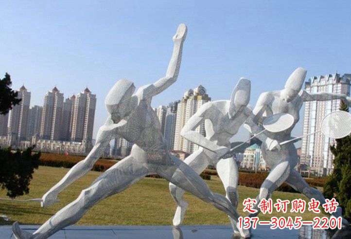 太原精致不锈钢羽毛球雕塑