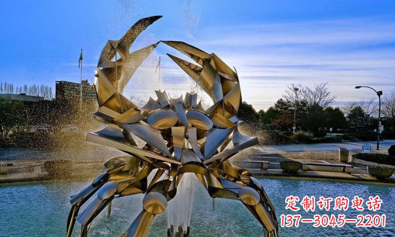 太原精美不锈钢螃蟹雕塑