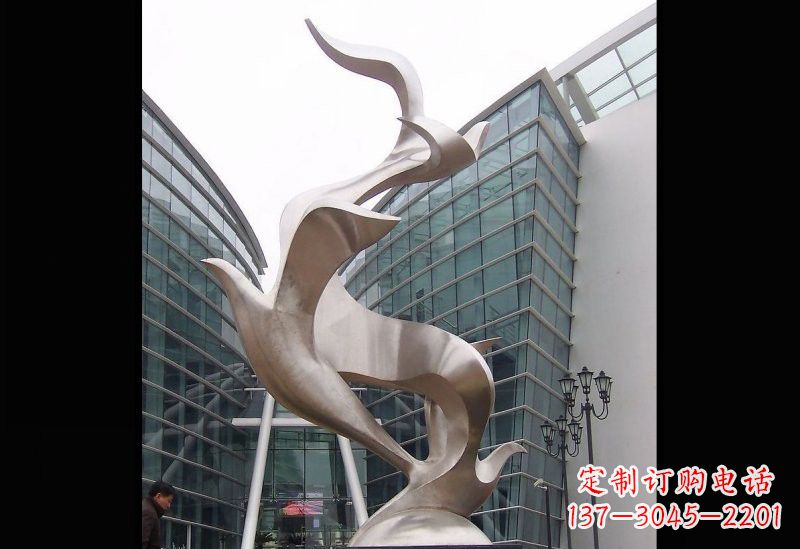 太原精美的不锈钢大雁雕塑