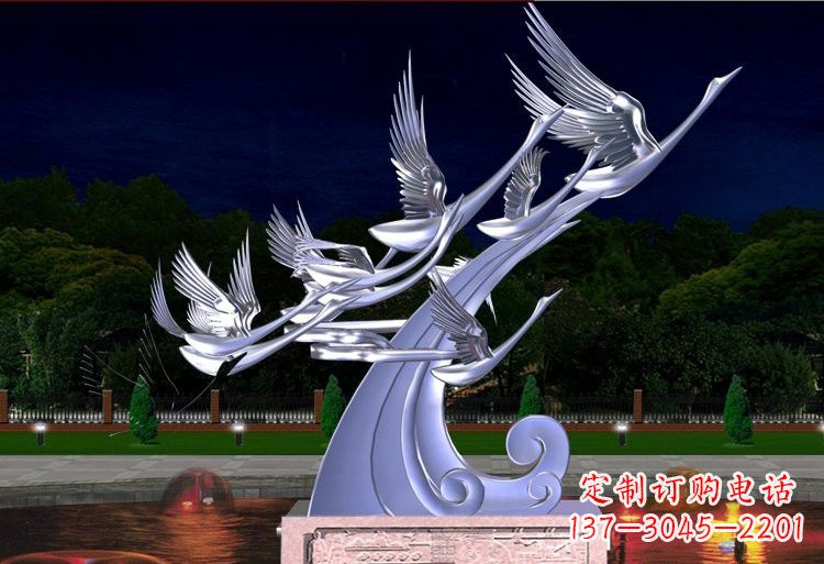 太原不锈钢雕塑——以天鹅为灵感