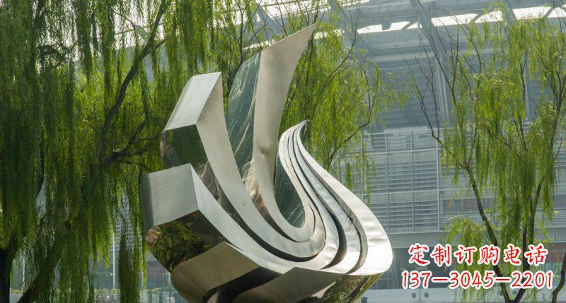 太原不锈钢抽象凤凰公园雕塑