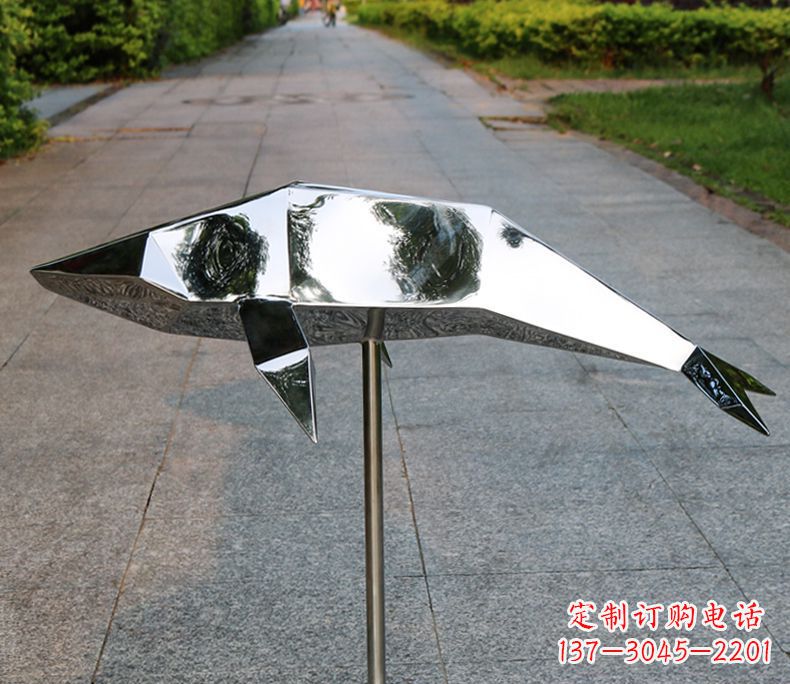 太原不锈钢海豚雕塑令人惊叹的精致艺术品