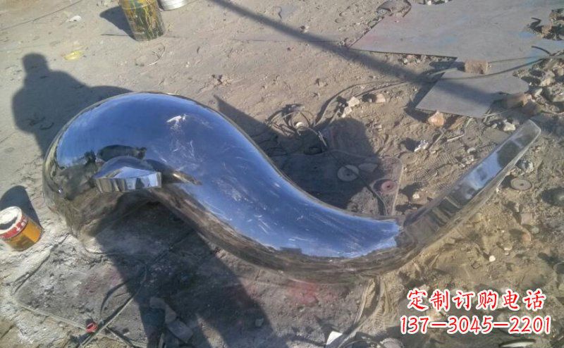 太原不锈钢海豚雕塑展示优雅美丽