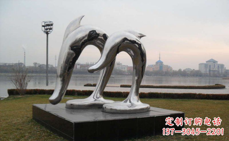 太原精致的不锈钢海豚雕塑