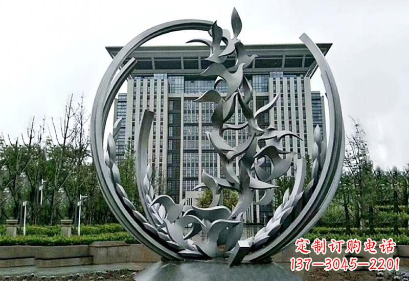 太原不锈钢和平鸽雕塑