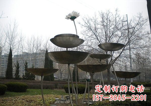 太原不锈钢荷花雕塑浪漫与优雅的融合