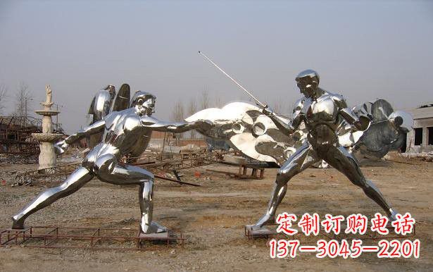 太原不锈钢雕刻的运动员雕塑