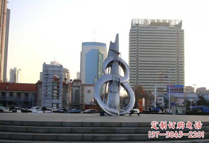 太原不锈钢吉他雕塑