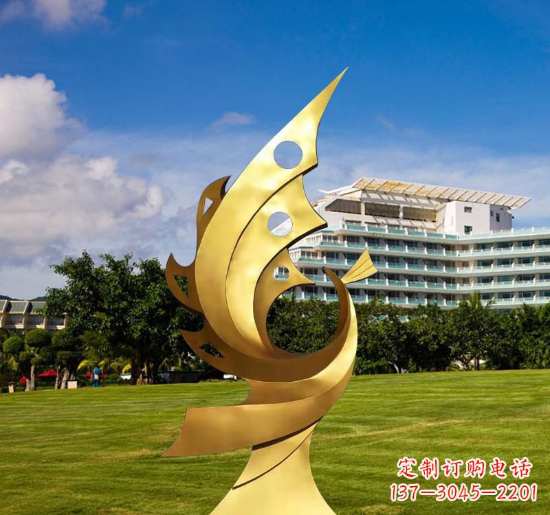 太原不锈钢凤凰雕塑精致而古典