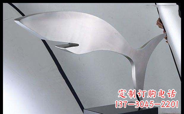 太原精美不锈钢鲸鱼雕塑