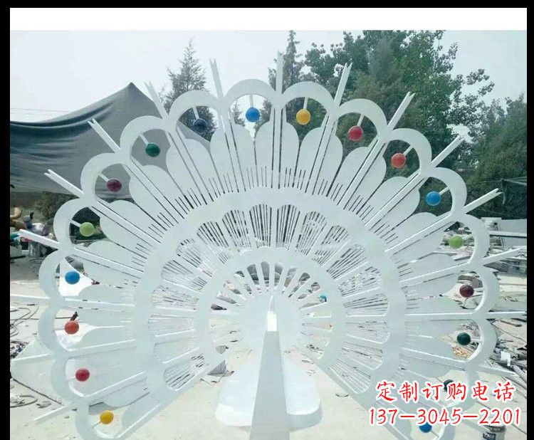 太原精美不锈钢孔雀雕塑