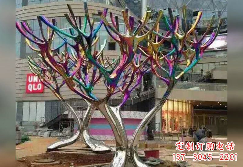 太原不锈钢树枝雕塑自然的美丽