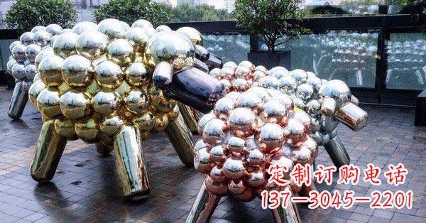 太原不锈钢羊雕塑艺术与美感相结合