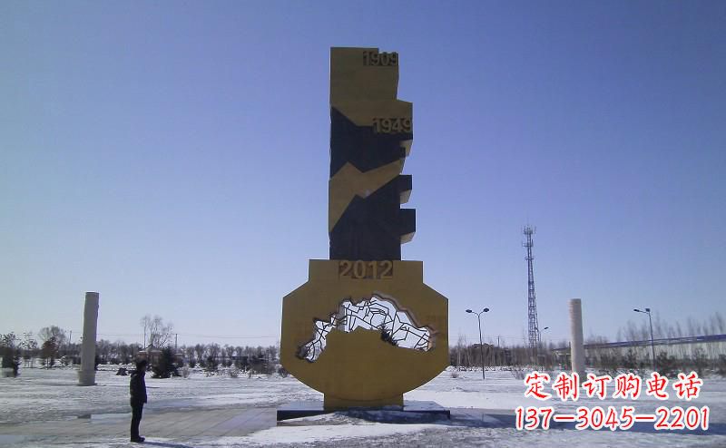 太原不锈钢抽象钥匙雕塑——精美装饰品