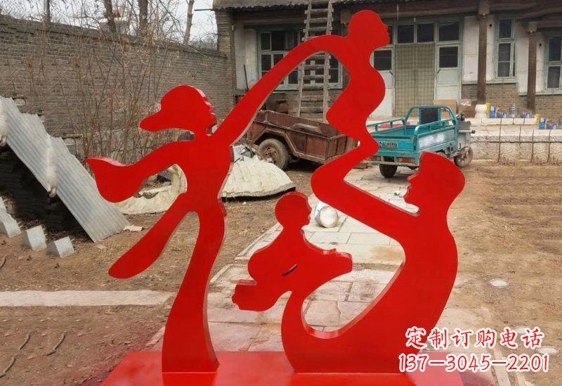 太原不锈钢福字雕塑给家庭带来更多福气