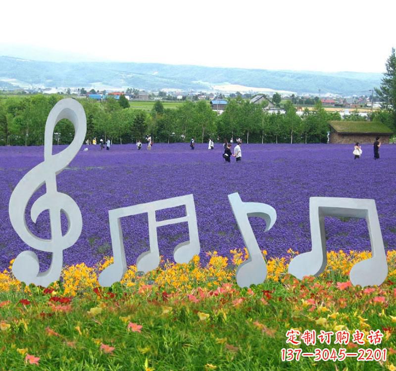 太原精美不锈钢音符雕塑