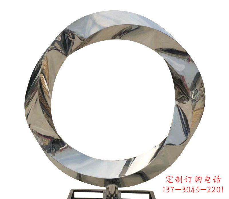 太原不锈钢圆环雕塑——精美而优雅