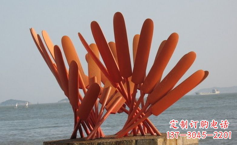 太原精美不锈钢船桨雕塑