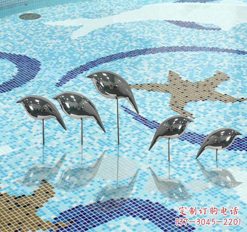 太原不锈钢创意鸽子雕塑展现精致美感