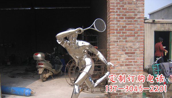 太原不锈钢羽毛球雕塑——精致简洁的艺术作品