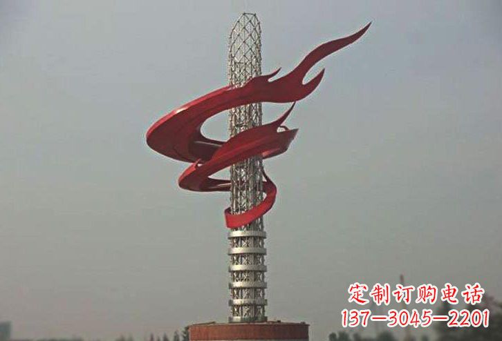 太原不锈钢大型火炬雕塑