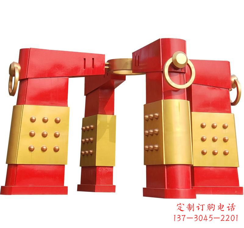 太原不锈钢大型拱门雕塑——传承文化精髓