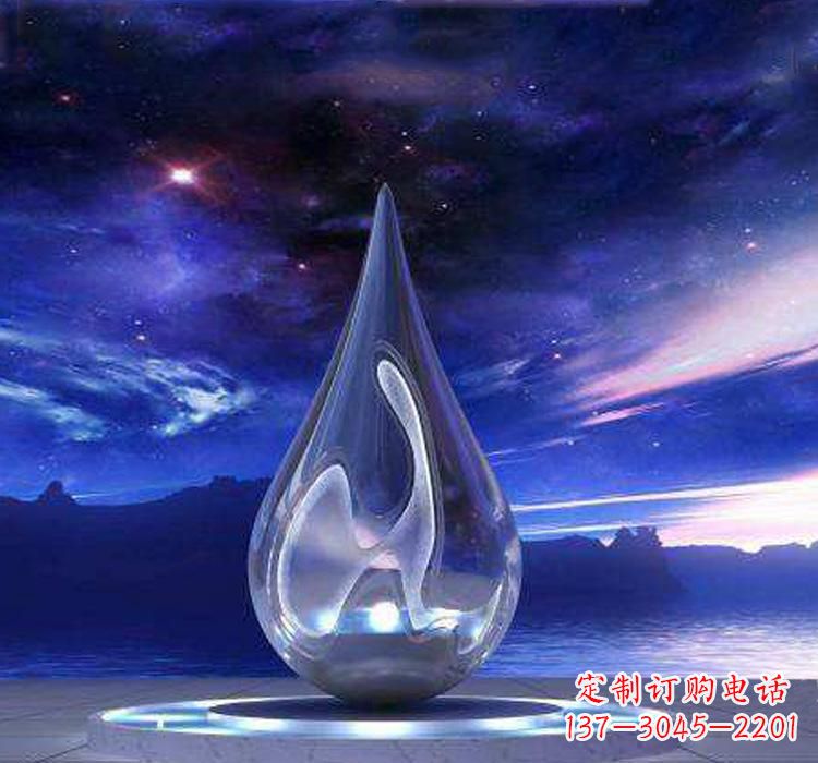 太原不锈钢大型水滴雕塑极致的审美艺术