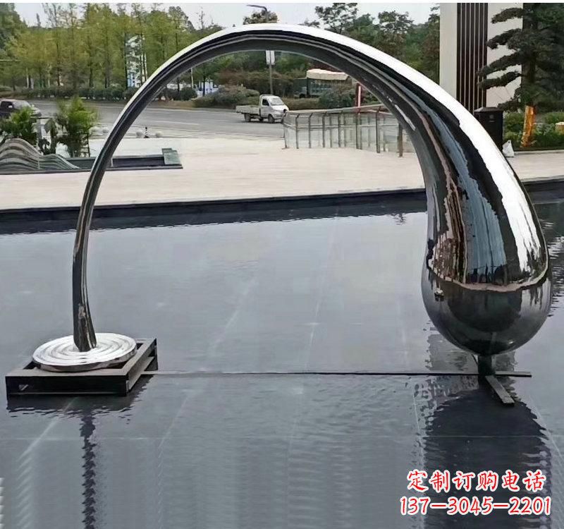 太原不锈钢大型水滴雕塑让艺术融入生活