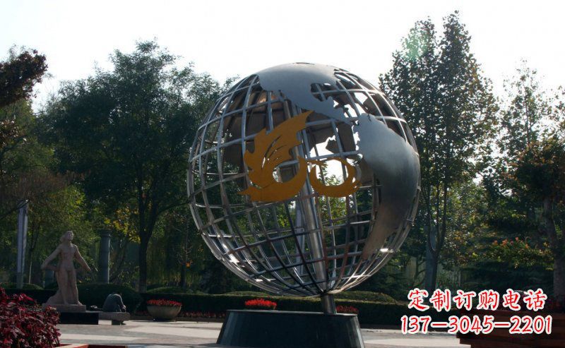 太原不锈钢地球雕塑一件具有意义的艺术品