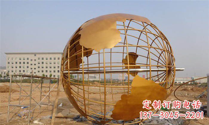 太原美丽的地球雕塑