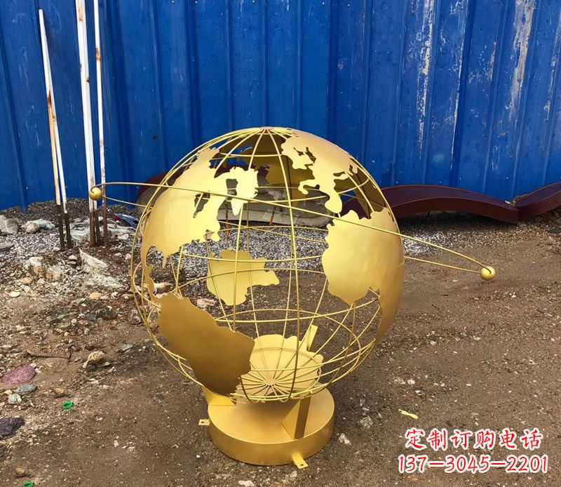 太原精美不锈钢地球仪雕塑