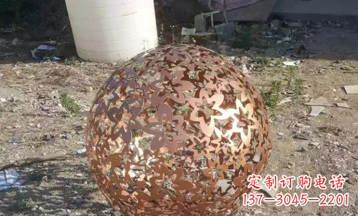 太原不锈钢地球仪雕塑精美的艺术装饰