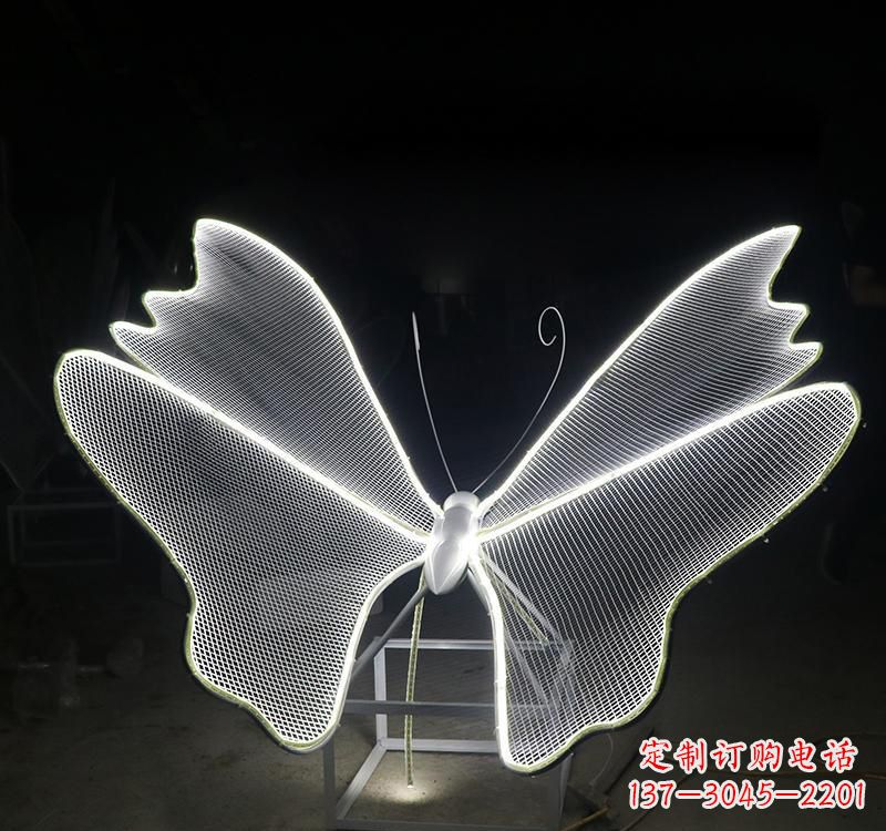太原不锈钢灯饰蝴蝶雕塑