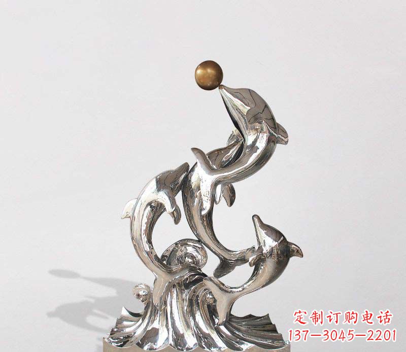 太原不锈钢海豚雕塑精美的艺术杰作
