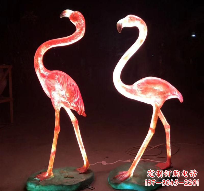 太原不锈钢火烈鸟绚丽多彩的艺术品