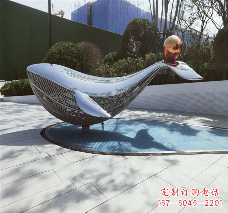 太原不锈钢海豚雕塑艺术与科技的完美结合