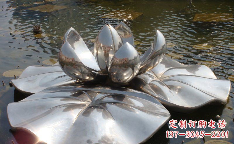 太原不锈钢锻造莲花雕塑