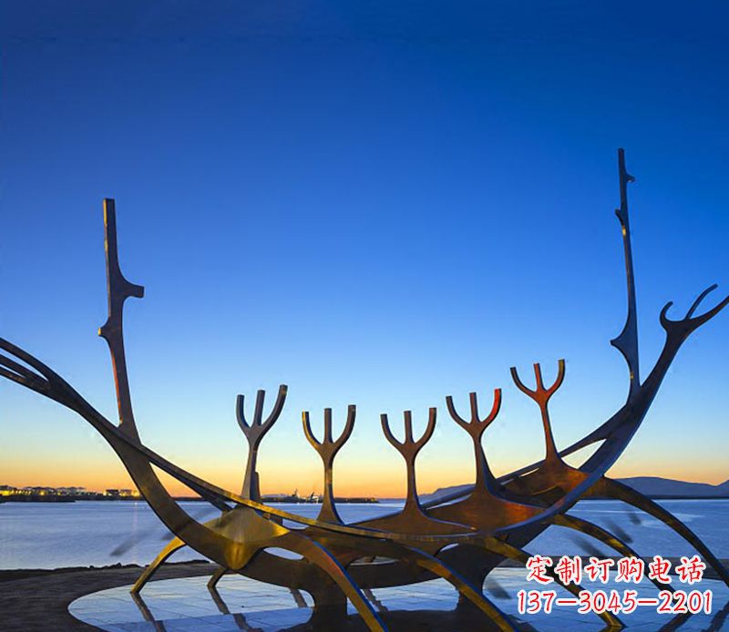 太原帆船雕塑精致的海洋艺术品
