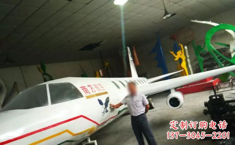 太原不锈钢飞机雕塑精美的艺术作品
