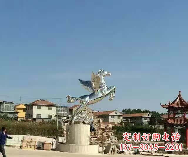 太原不锈钢飞马标志雕塑